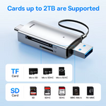 Lector de Tarjetas SD y MicroSD Baseus USB 3.0 y USB-C – Lectura Simultánea