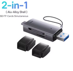 Lector de Tarjetas SD y MicroSD Baseus USB 3.0 y USB-C – Lectura Simultánea